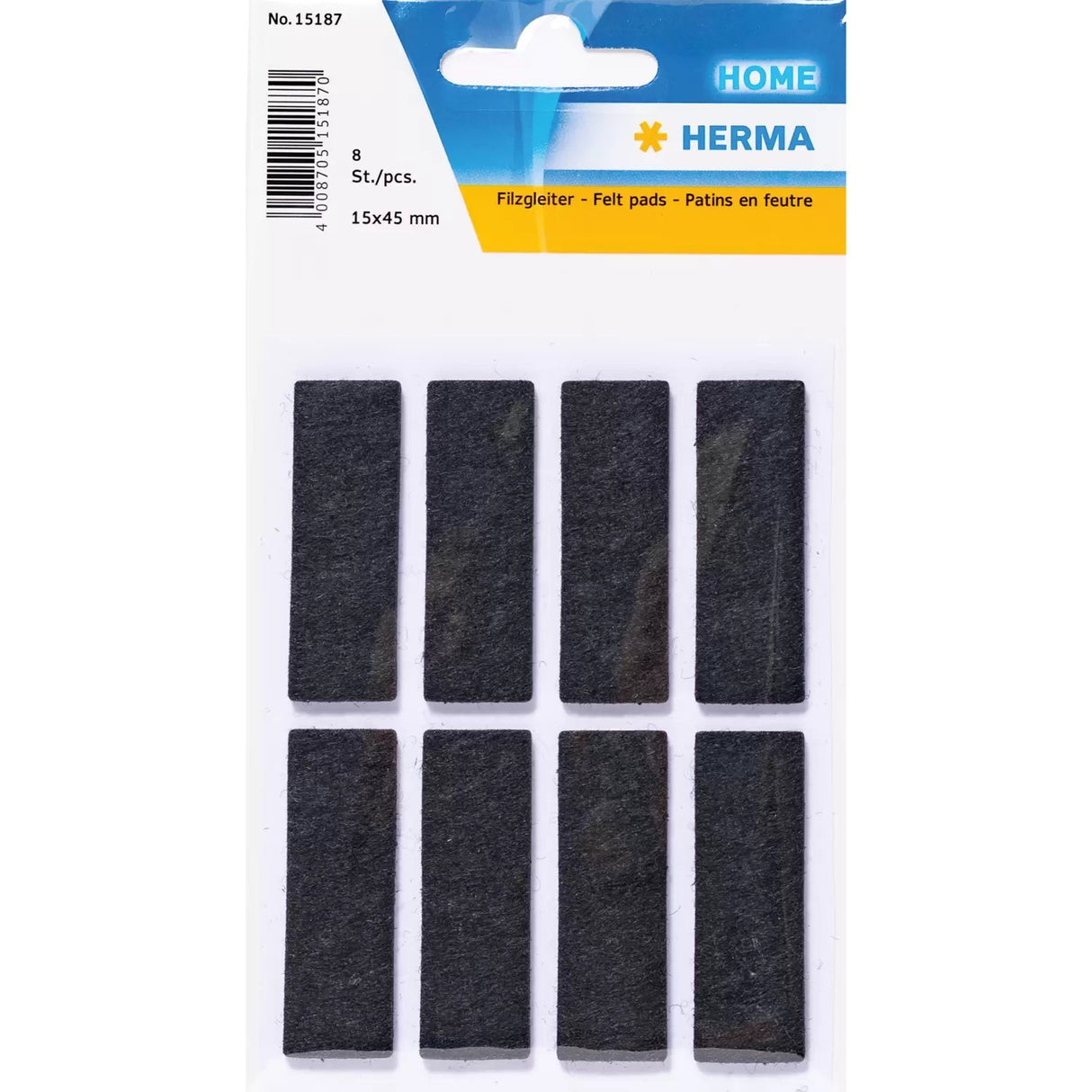 EAN 4008705151870 - HERMA 15187 etiqueta autoadhesiva Rectángulo Negro 6 pieza(s) imagen 1