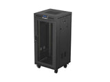 Lanberg Rack Cabinet 19" Free-Standing 24u 600x600 Flat Pack With Mesh Door Lcd Negro V2
