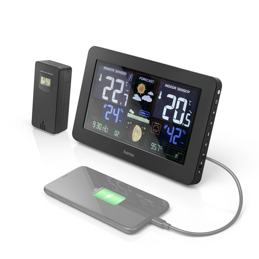 Estación Meteorológica Hama Premium Con Usb