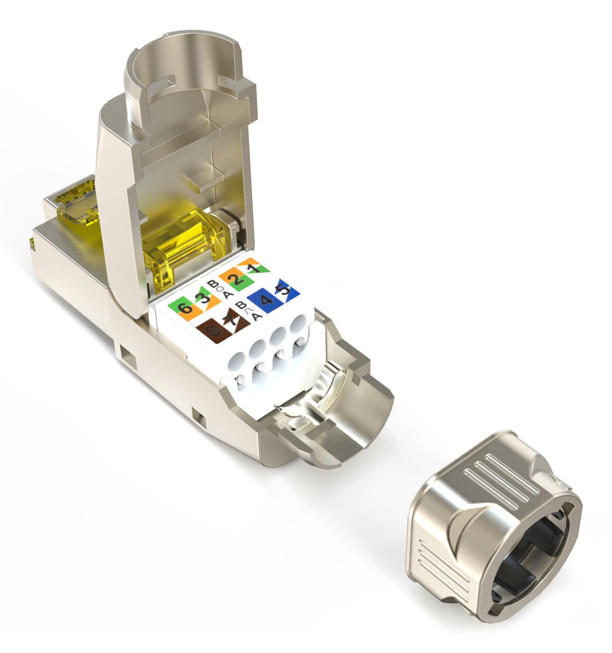 EAN 4016032499367 - Digitus DN-93638 conector RJ-45 Plata, Amarillo imagen 7