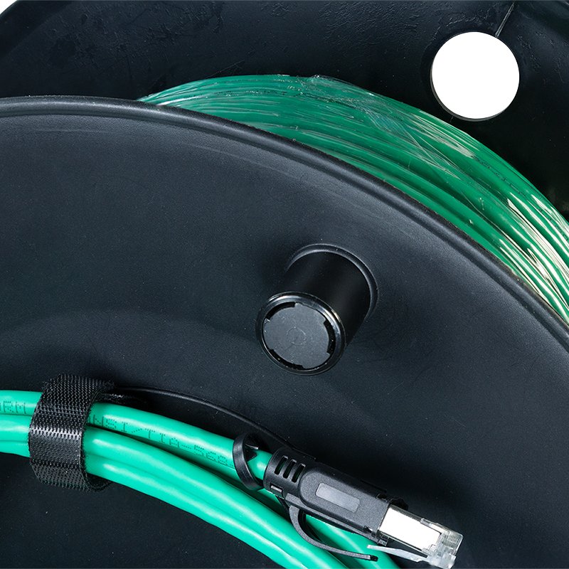 Carrete De 80m Cable Cat6a Conector Cat6a Verde Logilink