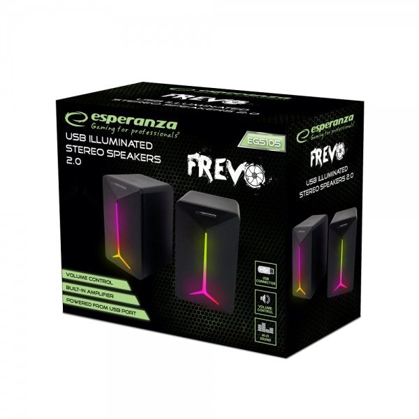 Esperanza Altavoces 2.0 Usb Led Rainbow Frevo
