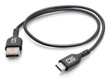 Cable C2g C2g28884 Usb Usb 2.0 0,46 M Usb C Usb A Negro
