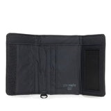 Pacsafe Rfidsafe         Black Rfid Blocking Trifold Wallet