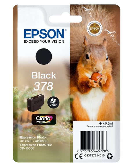 EAN 8715946645735 - Epson Squirrel C13T37814020 cartucho de tinta 1 pieza(s) Original Rendimiento estándar Negro imagen 1