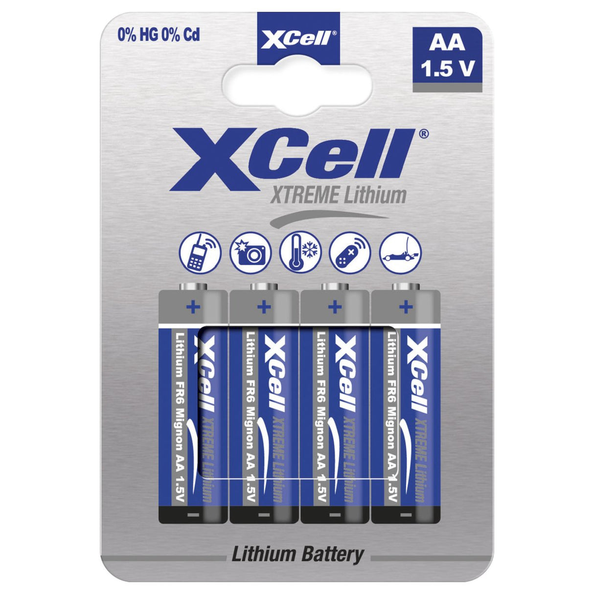 EAN 4042883458734 - XCell 145873 pila doméstica Batería recargable AA Litio imagen 1