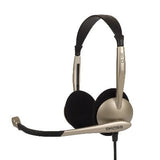 Auriculares Koss Cs100 Con Cable, Supraaurales, Negro/Dorado