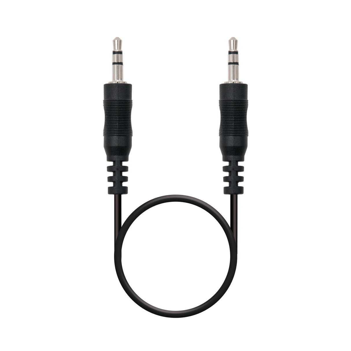 Nanocable Cable Audio Estereo Jack 3.5mm Macho A Jack 3.5mm Macho 0.30m - Negro