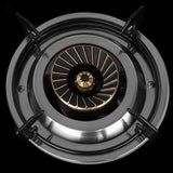 Hornillo Orbegozo Fo 3520 A Gas Elegance - Encendido Piezoelectrico - 2 Quemadores De Triple Corona - Seguridad Ffd -