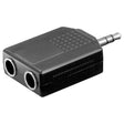 EAN 4040849118906 - Goobay 11890 3.5 mm 2 x 6.35 mm Negro imagen 1