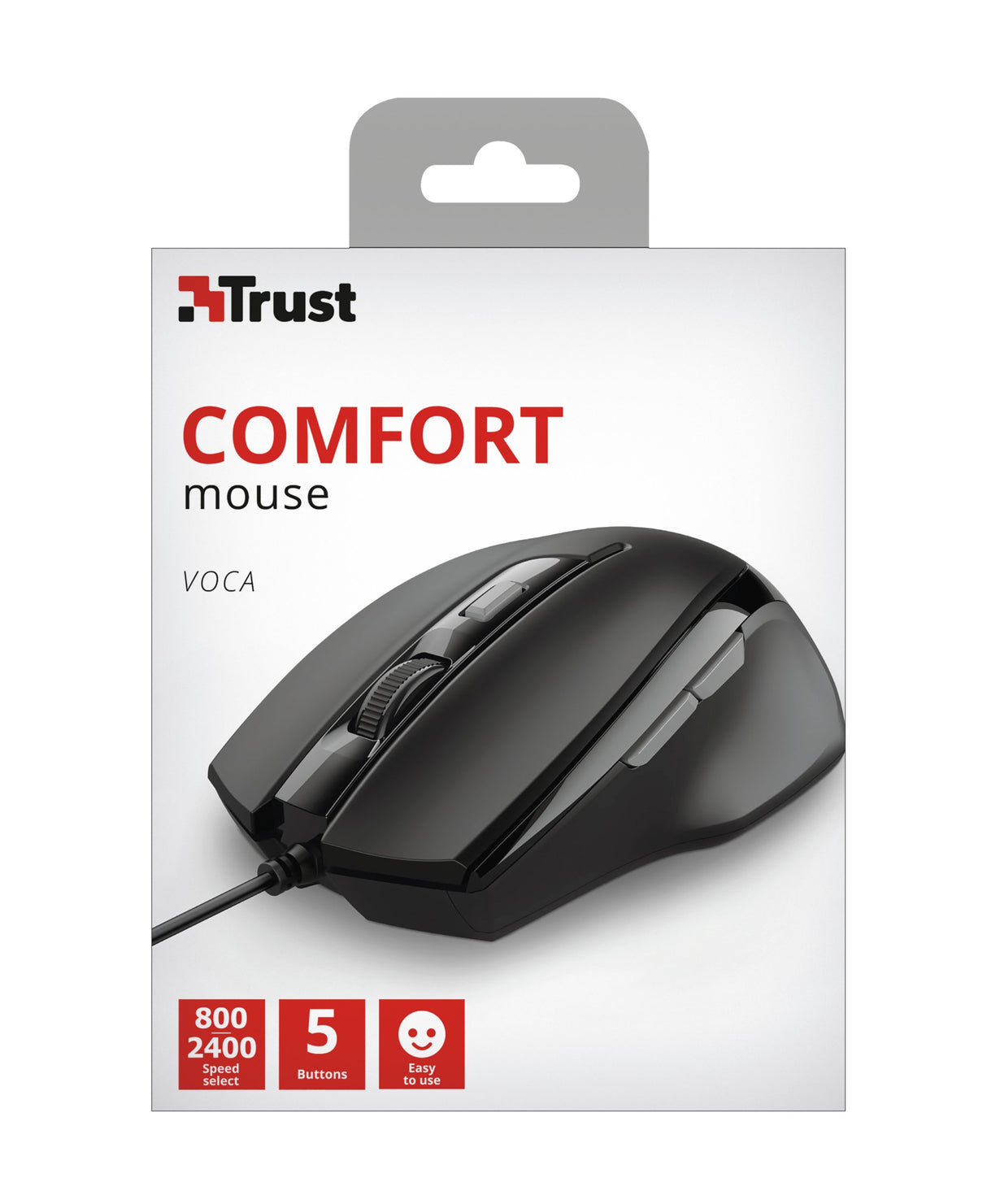 EAN 8713439236507 - Trust Voca ratón Oficina mano derecha USB tipo A Óptico 2400 DPI imagen 6