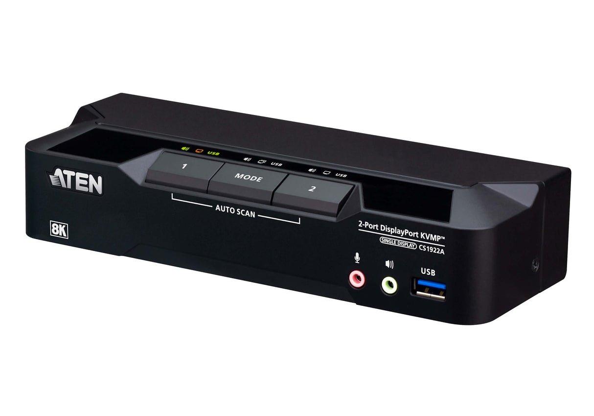 2-Port Usb 3.0 8k Dp Kvmp Switch