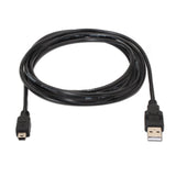 EAN 8436574700220 - AISENS A101-0023 cable USB USB 2.0 0,5 m USB A Mini-USB B Negro imagen 2