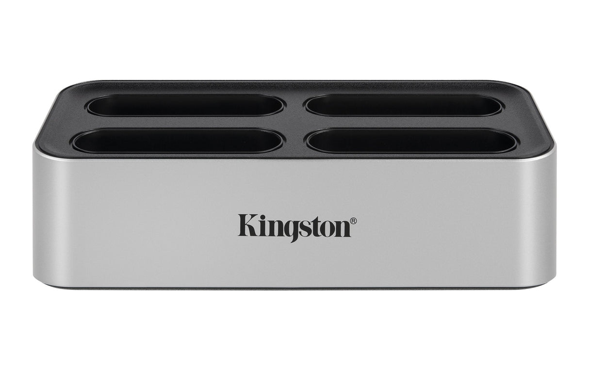 Kingston Workflow Station + Lector De Tarjetas Sd, Estación De Acoplamiento Plateado/Negro Wfs-S