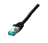 Efb Rj45 Cable De Red S Ftp Cat.6a Lszh Einseitig 90grad Gewinkelt 0,25m Schwarz