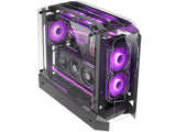 Caja Semitorre Atx Mc-Edge Negro Mars Gaming Bahías Int:1x3'5,3x2'5/ 1xusb3.0/ 1xusb-C 3.0/ Audio In/Out/ Sistema De Gestión De Cableado Interno/ Hasta 7 Ventiladores De 120mm