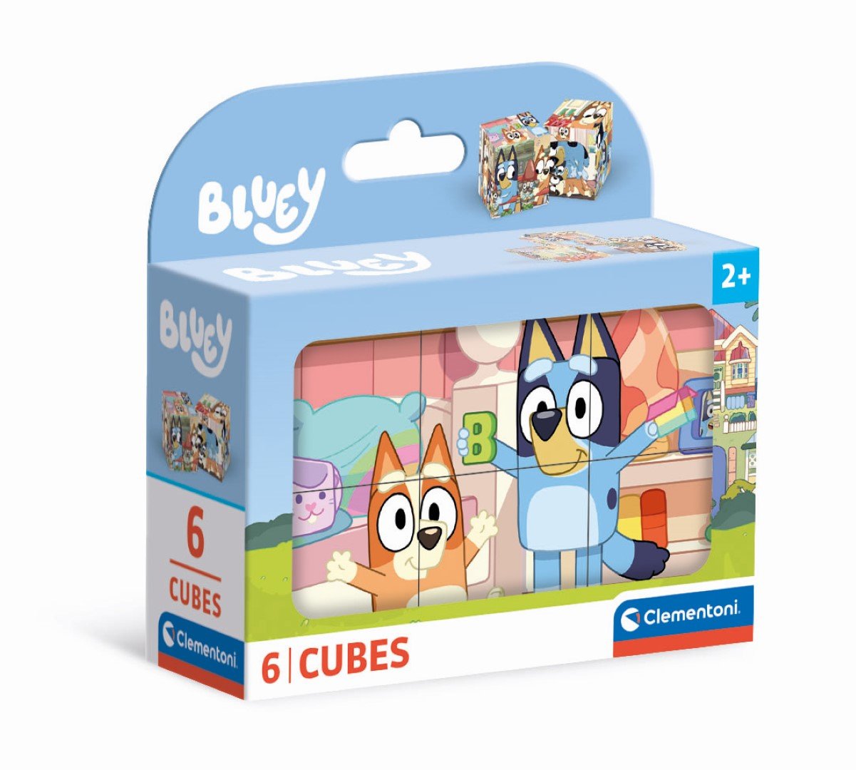 Puzzle Cubo Bluey 6pzs