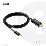 EAN 8719214472054 - CLUB3D CAC-1334 adaptador de cable de vídeo 1,8 m HDMI tipo A (Estándar) USB Tipo C Negro imagen 7