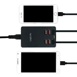 Logilink Usb Table Charger, 6 Port, 32w, Negro