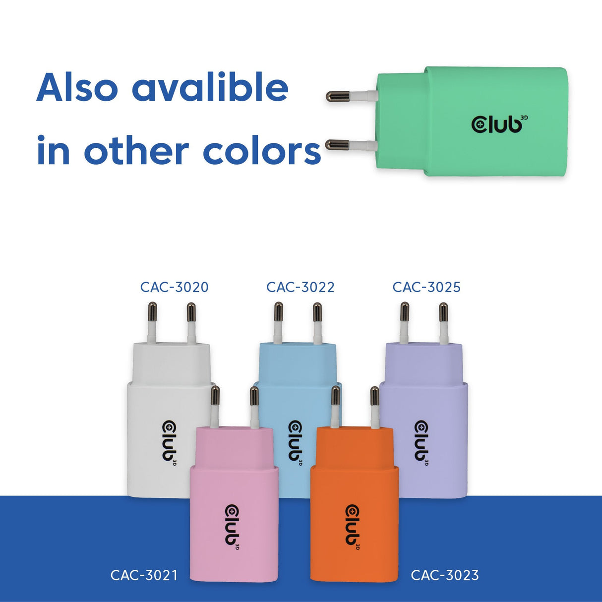 Club3d Lifemyle Cargador Usb-C 30watt, 2mk Verde Retail