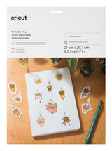 Cricut 2010363 Vinilo De Transferencia Térmica Lámina De Vinilo De Transferencia Térmica Vinilo De Termotransferencia Liso 12 Hojas