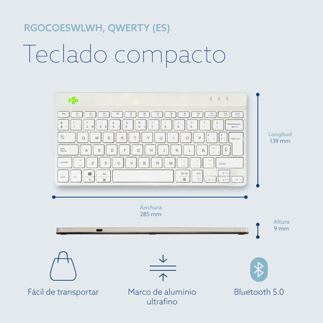 EAN 8719274492252 - R-Go Tools RGOCOESWLWH teclado Universal Español imagen 15