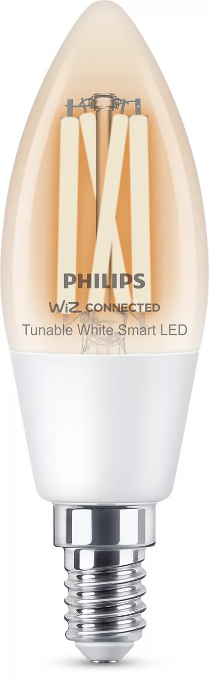 Philips Smart Vela Con Filamento Transparente 4,9 W (Equiv. 40 W) C35 E14