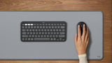 Teclado Alemán + Ratón Logitech Pebble 2 Combo Rf Wireless + Bluetooth Qwertz Grafito