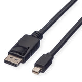 Roline 11.04.5635 Cable Displayport 2 M Mini Displayport Negro