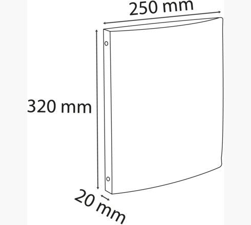Exacompta Carpeta De Anillas 4x15mm Krea Cover A4 Personalizable Pp Opaco Blanco
