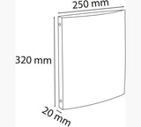 Exacompta Carpeta De Anillas 4x15mm Krea Cover A4 Personalizable Pp Opaco Blanco