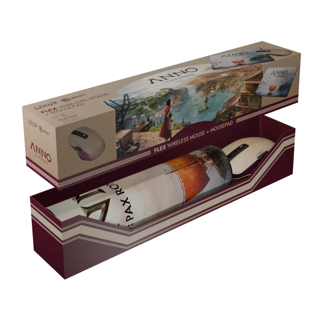 Lexip X Ubisoft Anno 117 Bundle Flex Pro-Air Mouse + Mousepad