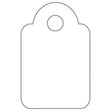 Apli Caja 1000 Etiquetas Colgantes Con Hilo 13x20mm Blanco