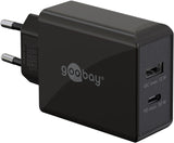 EAN 4040849616730 - Goobay 61673 cargador de dispositivo móvil Universal Negro Corriente alterna Carga rápida Interior imagen 1