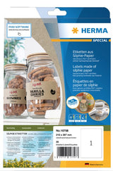 EAN 4008705107587 - HERMA 10758 etiqueta autoadhesiva Rectángulo Permanente Marrón 20 pieza(s) imagen 1