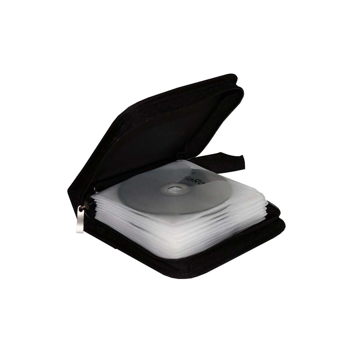 Mediarange Box50 Funda Para Discos Ópticos Funda Cartera 24 Discos Negro