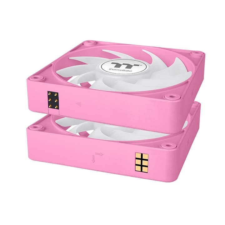Ventilador Pc Thermaltake Cl-F221-Pl14pk-A, Rosa Neón