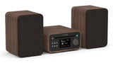 Pure Classic Stereo Mini Stereoanlage Dab+ Fm, Bluetooth, Cd, Usb Braun Walnuss