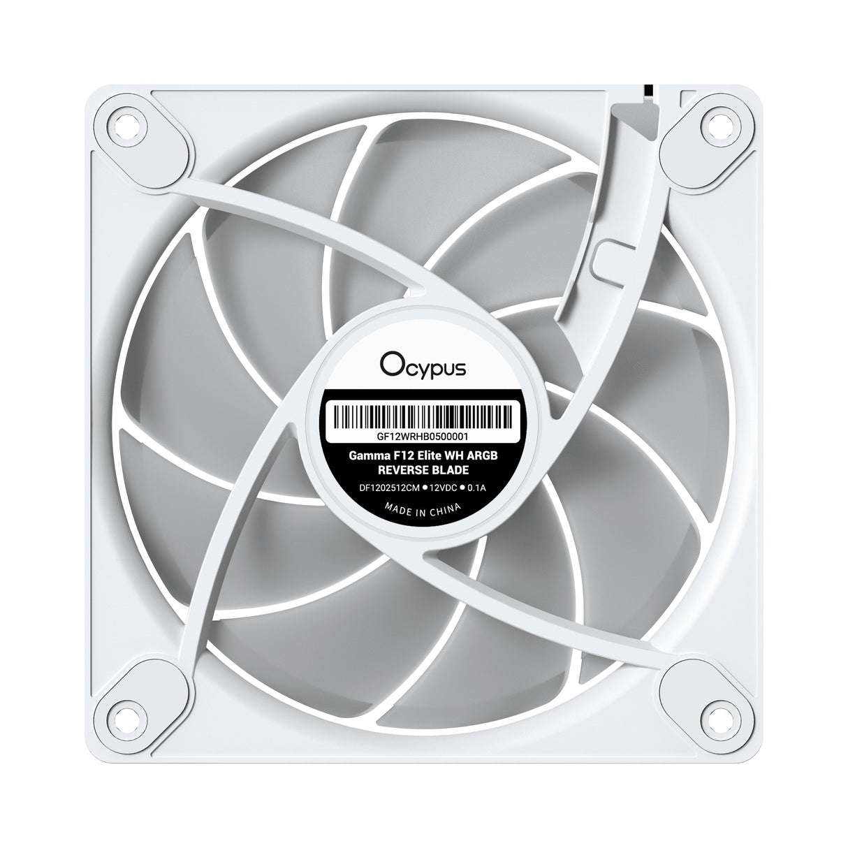 Ocypus Gamma F12 Elite Argb (Blanco, Reverse, Pack De 3, 120 Mm) Gamma-F12-Wh3am01e-Gl
