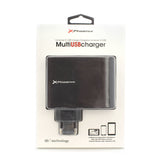 Cargador Adaptador Usb Universal De Pared Phoenix Phmultiusbcharger 4 X Usb Negro 5.1v 2.1a