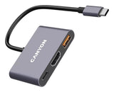 Canyon Usb-3-In1 Hub Usb-C > Hdmi 1xusb-A Pd 100w Retail