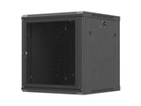 Lanberg Rack Cabinet 19in Wall-Mount 12u 600x600 Flat Pack With Perforated Door Black