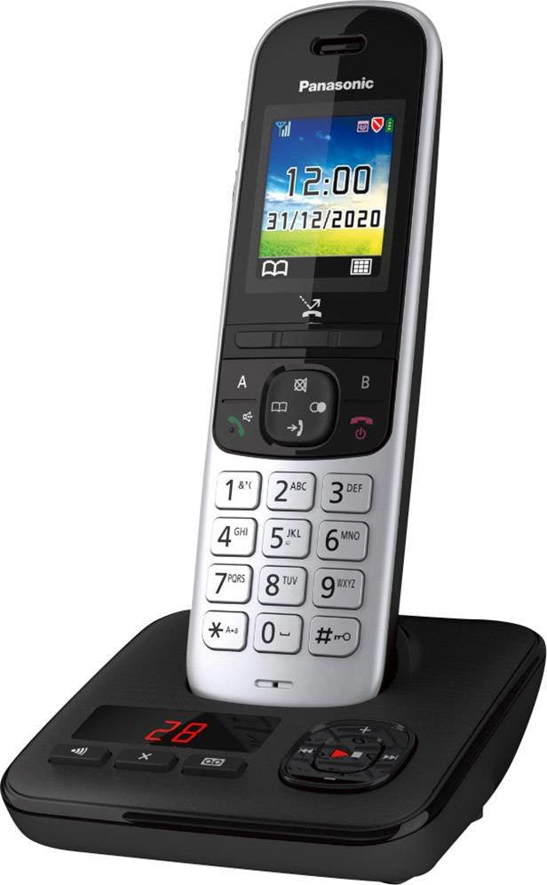 Panasonic Kx-Tgh720gs, Teléfono Dect Identificador De Llamadas Negro
