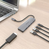 EAN 8435739903568 - AISENS ASUC-5P028-GR base para portátil y replicador de puertos Alámbrico USB 3.2 Gen 1 (3.1 Gen 1) Type- imagen 5