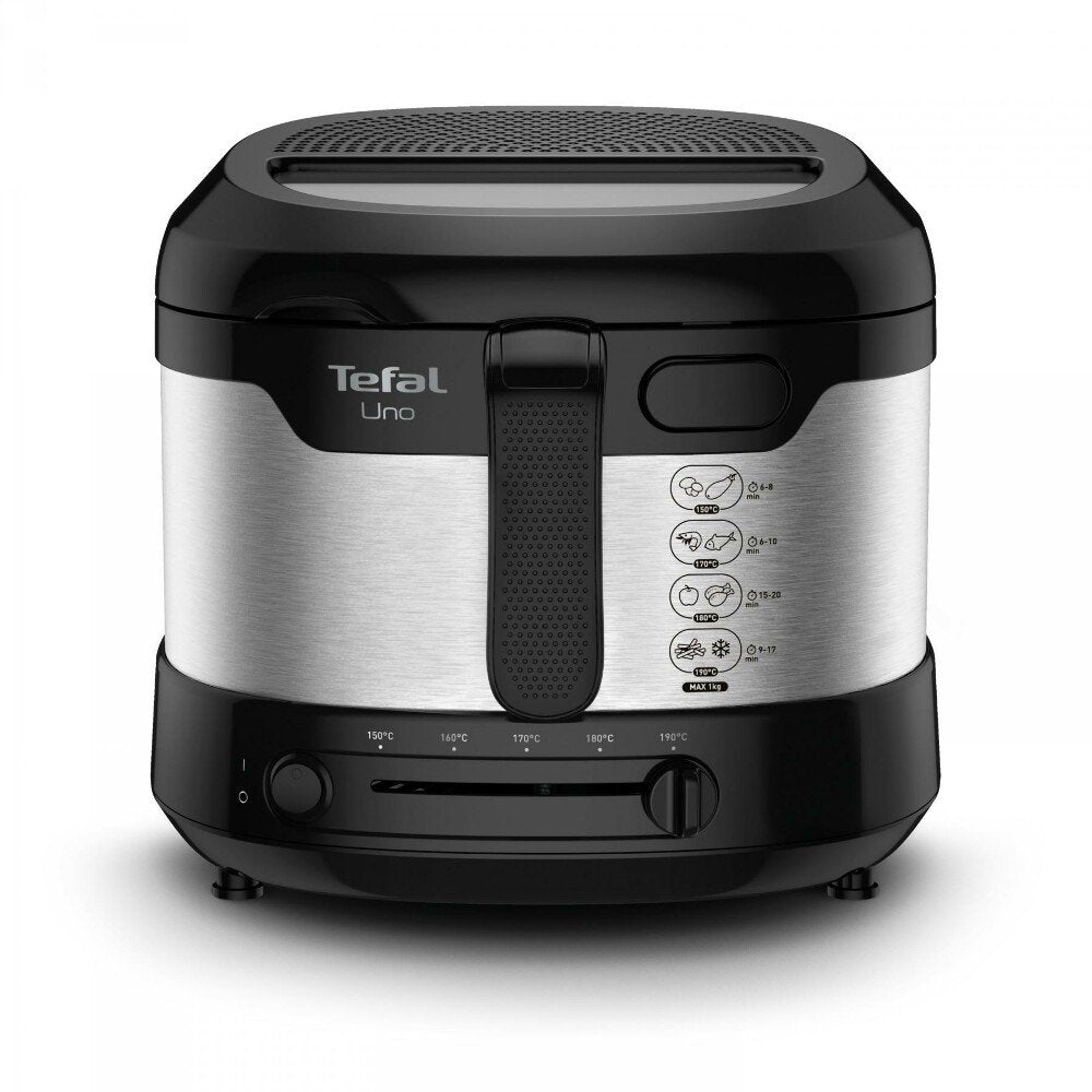 Tefal Ff215d Freidora Sencillo Negro, Acero Inoxidable Independiente 1600 W