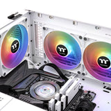 Thermaltake Ct120 Argb Sync Pc Ventilador Blanco Blanco, Pack De 2, Sin Controlador