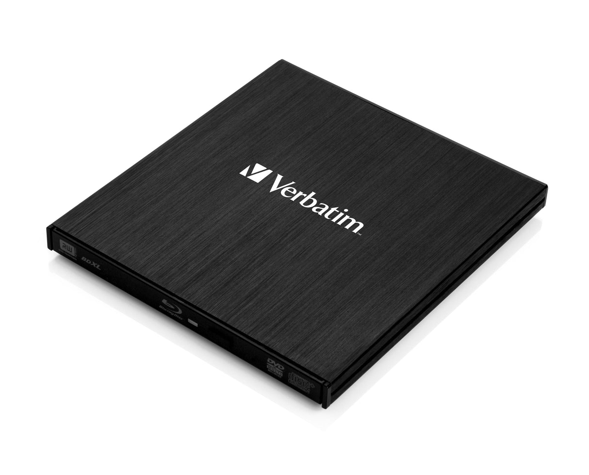 Grabadora Externa Verbatim Br/Cd/Dvd Slimline, Alimentación A Través Del Puerto Usb 3.2