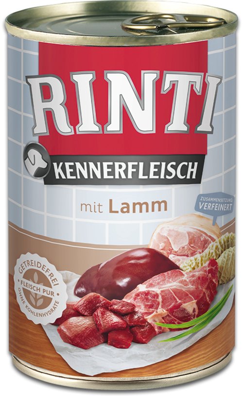 EAN 4000158910561 - RINTI Kennerfleisch Cordero Adulto 400 g imagen 1