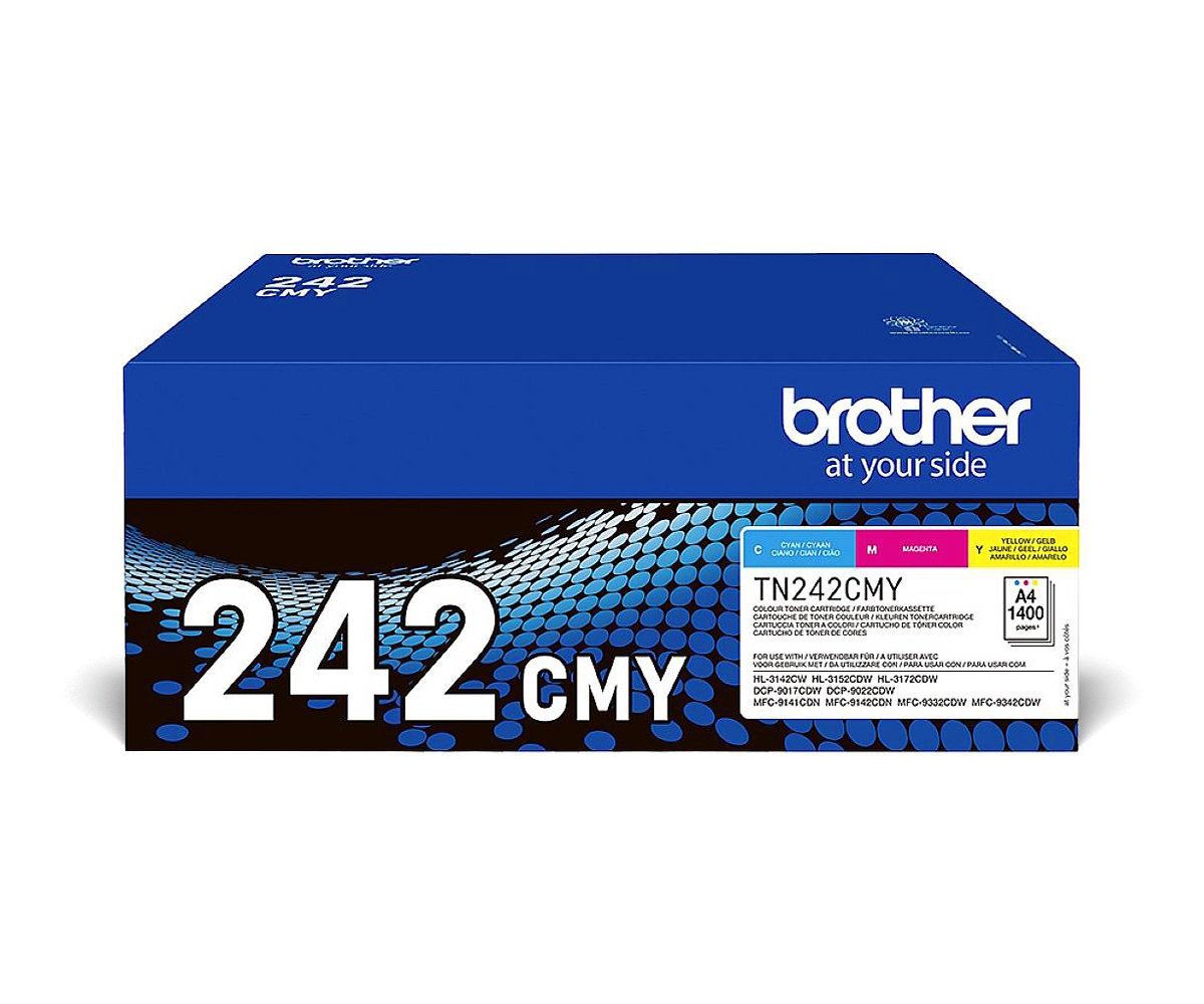 EAN 4977766812856 - Brother TN-242CMY cartucho de tóner 1 pieza(s) Original Cian, Magenta, Amarillo imagen 1