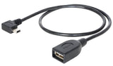 Delock Cable Usb Mini Stecker Gewinkelt > Usb 2.0-A Buchse Otg 50 Cm